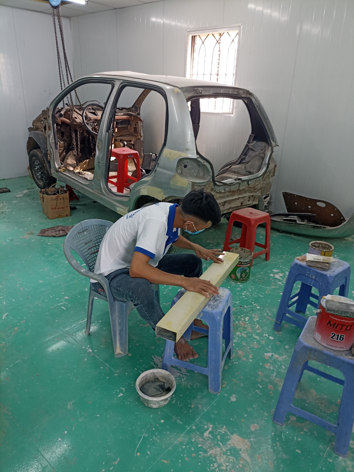 DẠY NGHỀ PHUN SƠN, ĐỒNG SƠN XE HƠI, XE Ô TÔ - trung tâm DẠY NGHỀ CẤP TỐC TN  0967.30.80.10